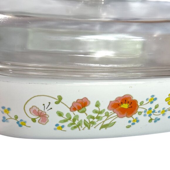 Corning Ware Wildflower Baking Dish with Pyrex Lid - Picture 3 of 12